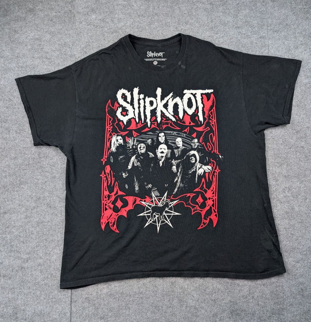 Slipknot Graphic Shirt Mens XL Concert Music Merch AOP Metal Festival Grunge Y2K